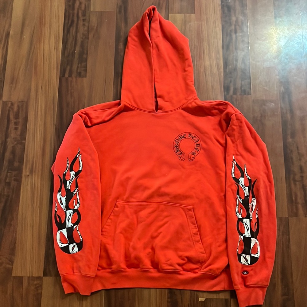 Chrome Hearts Mattyboy red Flame hoodie